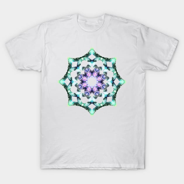 Yoga mandala icon green T-Shirt by nobelbunt